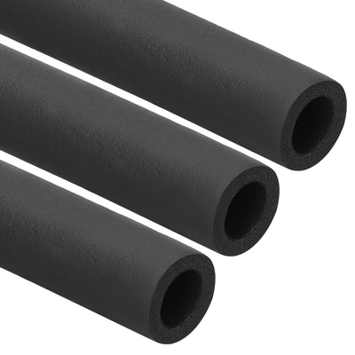 Harfington 7/8"(22mm) ID x6ft Rohr Isolierung Schaum 3Stk Rohr Abdeckung Wickel Roll Stange Polsterung Schlauch für Griff HVAC Draußen Klima Anlagen