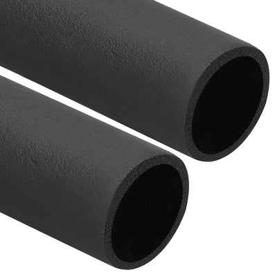 Harfington 2-3/8"(60mm) ID x6ft Rohr Isolierung Schaum 2Stk Rohr Abdeckung Wickel Roll Stange Polsterung Schlauch für Griff HVAC Draußen Klima Anlagen