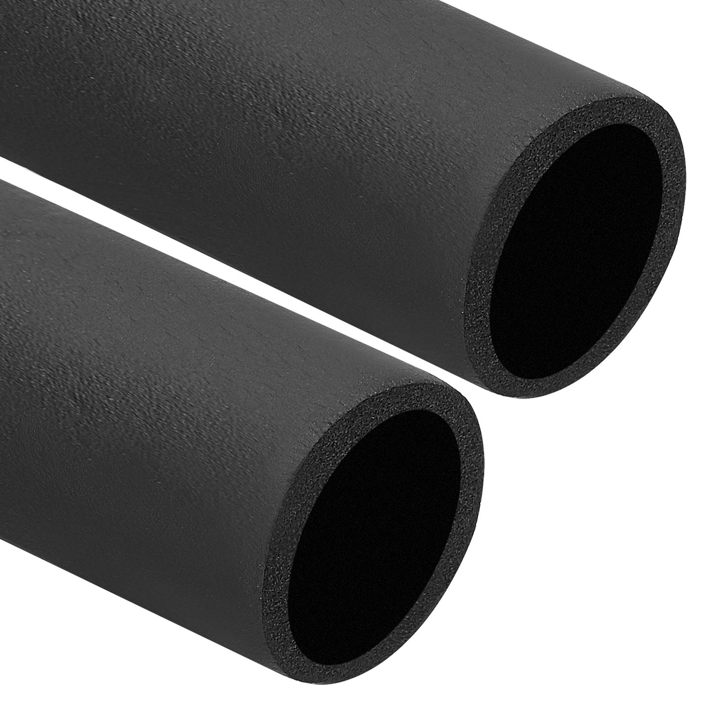 Harfington 2-3/8"(60mm) ID x6.6ft Rohr Isolierung Schaum 2Stk Rohr Abdeckung Wickel Roll Stange Polsterung Schlauch für Griff HVAC Draußen Klima Anlagen