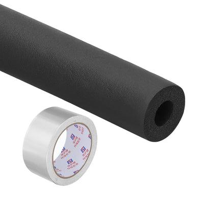 Harfington 5/8"(16mm) ID x 6Ft Pipe Insulation Foam Tube Set with Aluminum Tape