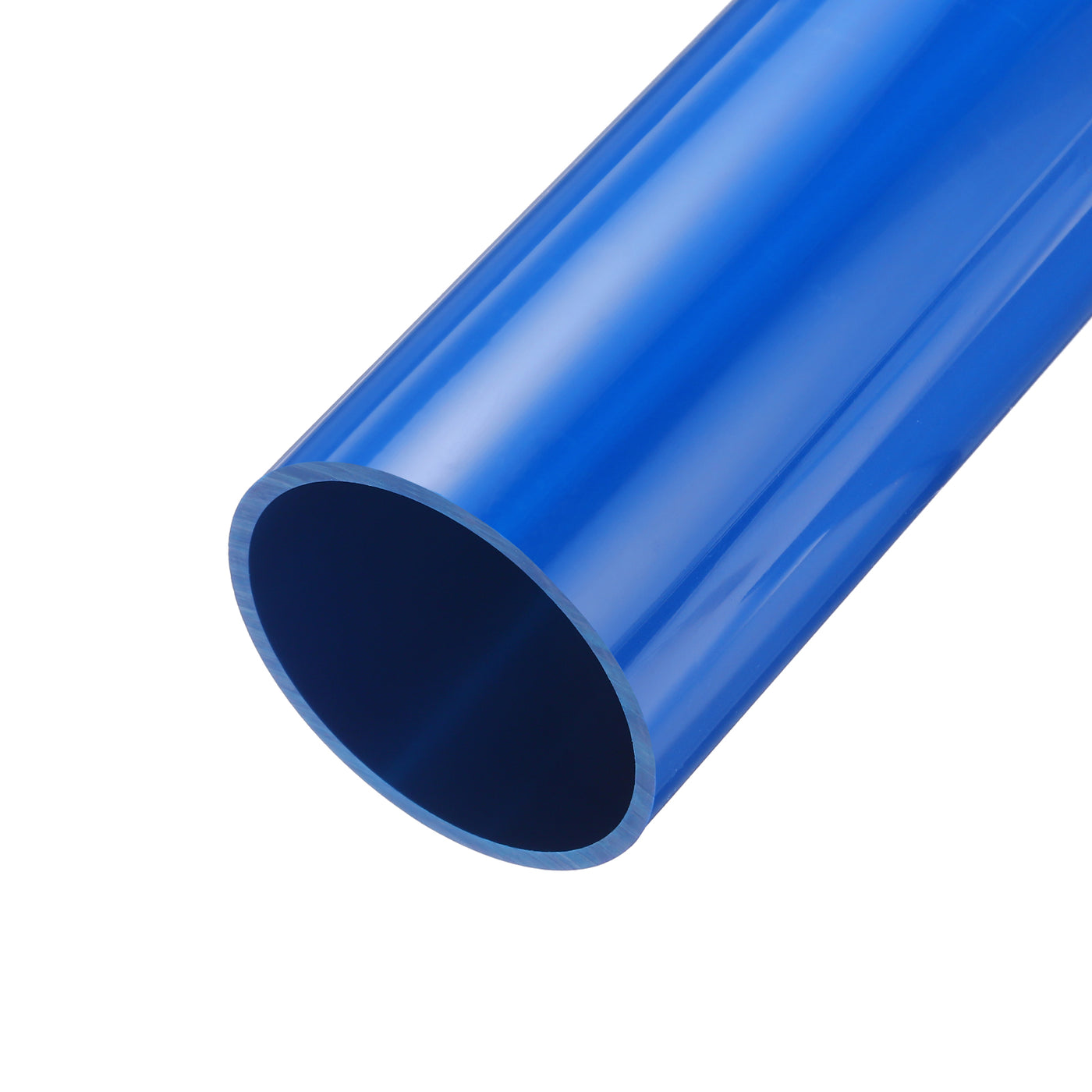 Harfington PVC Rigid Round Pipe 67.8mm ID 75mm OD 500mm Blue High Impact