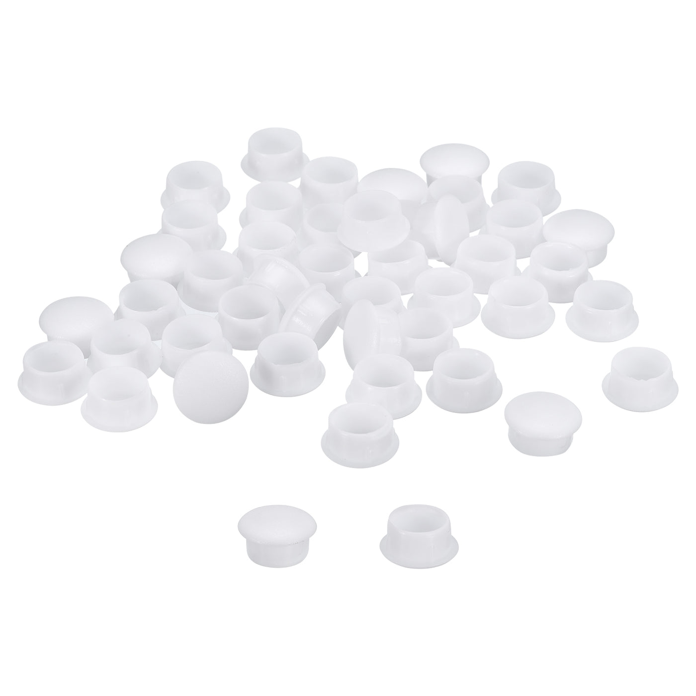 uxcell Uxcell 150Pcs Screw Hole Plugs, 14mm(9/16") Dia Plastic Button Plugs, White