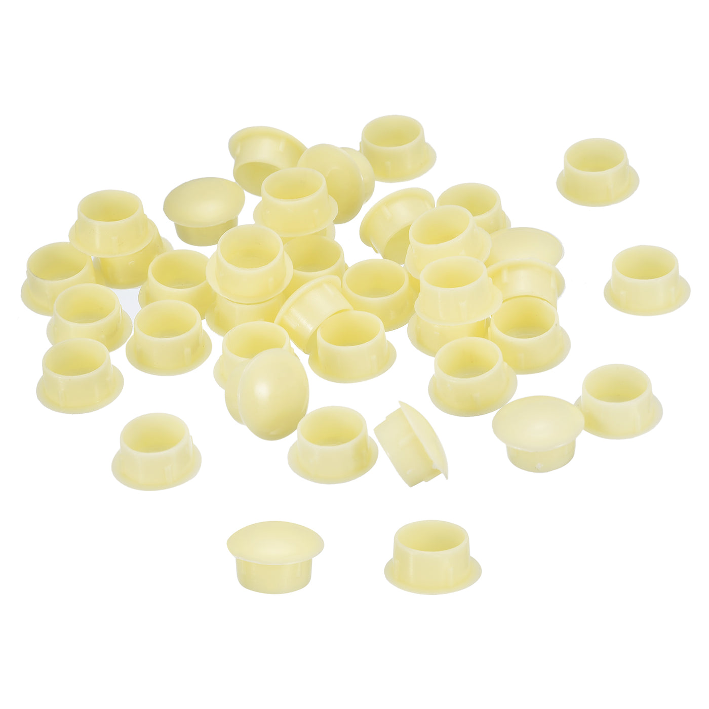 uxcell Uxcell 150Pcs Screw Hole Plugs, 14mm(9/16") Dia Plastic Button Plugs, Cream Color