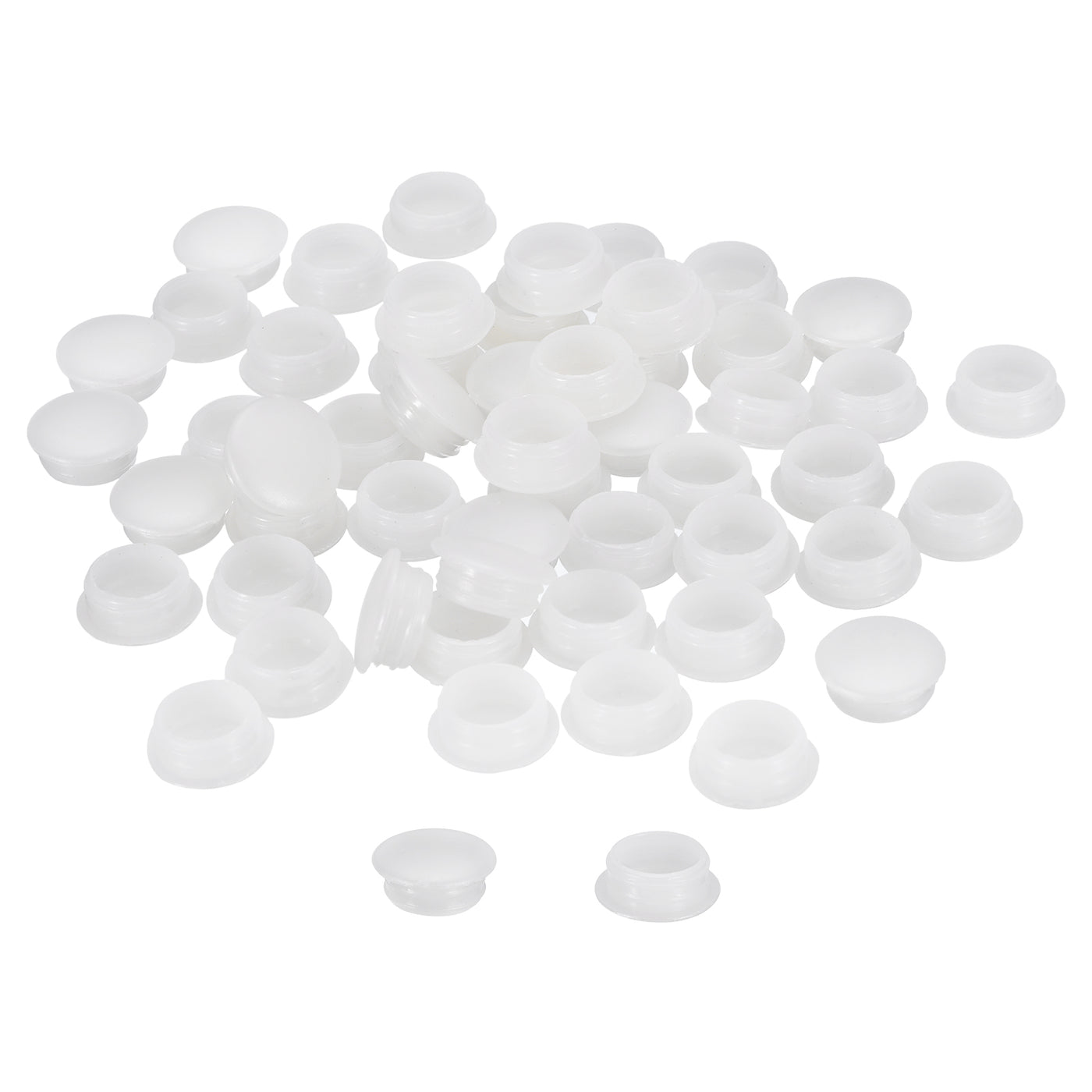 uxcell Uxcell 200Pcs Screw Hole Plugs, 15mm(9/16") Dia Plastic Button Plugs, Transparent