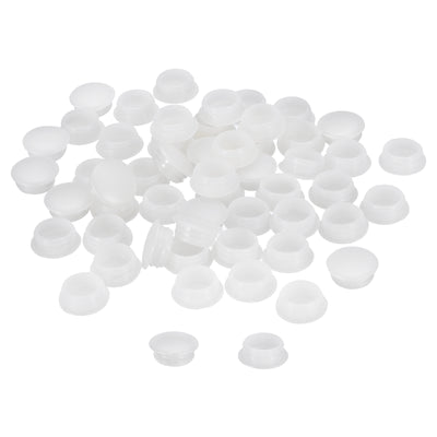 Harfington Uxcell 200Pcs Screw Hole Plugs, 15mm(9/16") Dia Plastic Button Plugs, Transparent