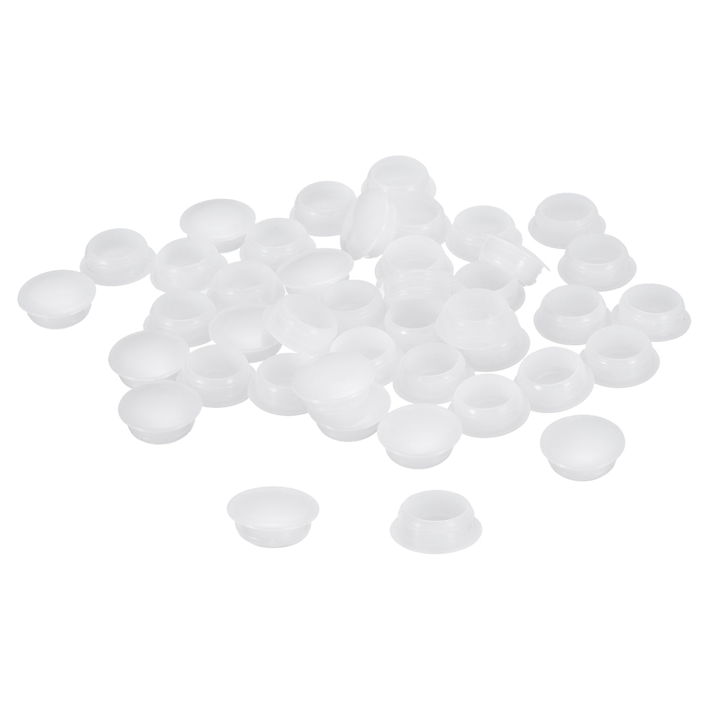 uxcell Uxcell 150Pcs Screw Hole Plugs, 16mm(5/8") Dia Plastic Button Plugs, Transparent