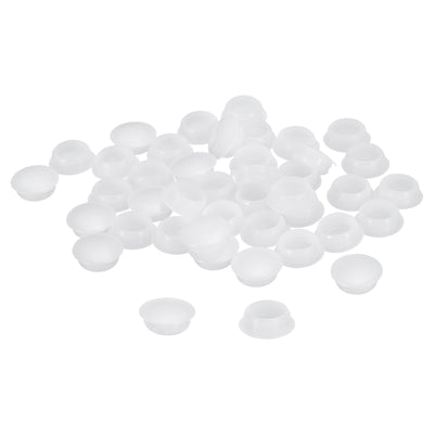 Harfington Uxcell 150Pcs Screw Hole Plugs, 16mm(5/8") Dia Plastic Button Plugs, Transparent