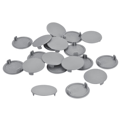 Harfington Uxcell 50Pcs 35mm(1 3/8") Dia Plastic Concealed Hinge Hole Cover Hole Plugs, Grey