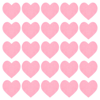 Harfington Felt Heart Shape Heart Valentine's Day Craft 1Inch x 1Inch Pink 100pcs