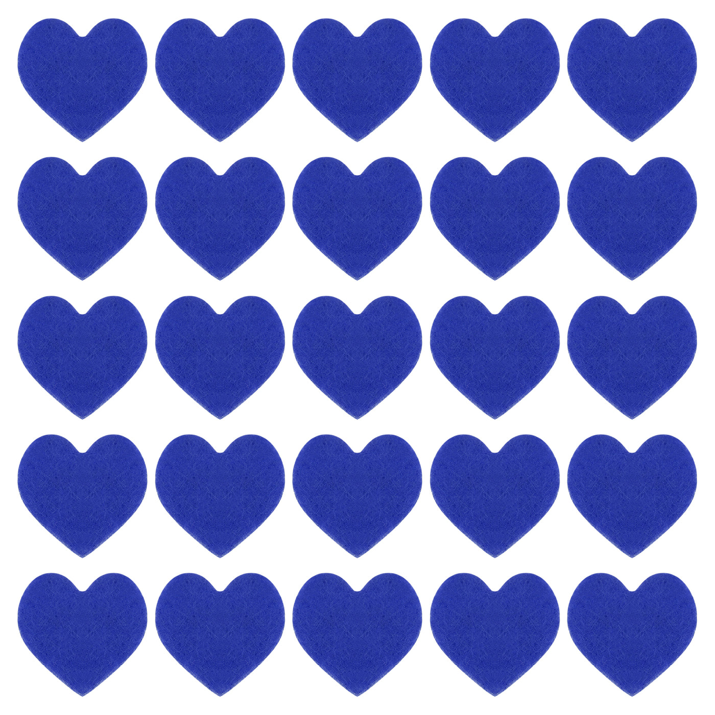 Harfington Felt Heart Shape Heart Valentine's Day Craft 1Inch x 1Inch Blue 100pcs