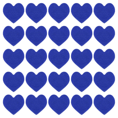 Harfington Felt Heart Shape Heart Valentine's Day Craft 1Inch x 1Inch Blue 100pcs