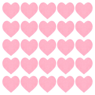 Harfington Felt Heart Shape Heart Valentine's Day Craft 1.6Inch x 1.6Inch Pink 100pcs