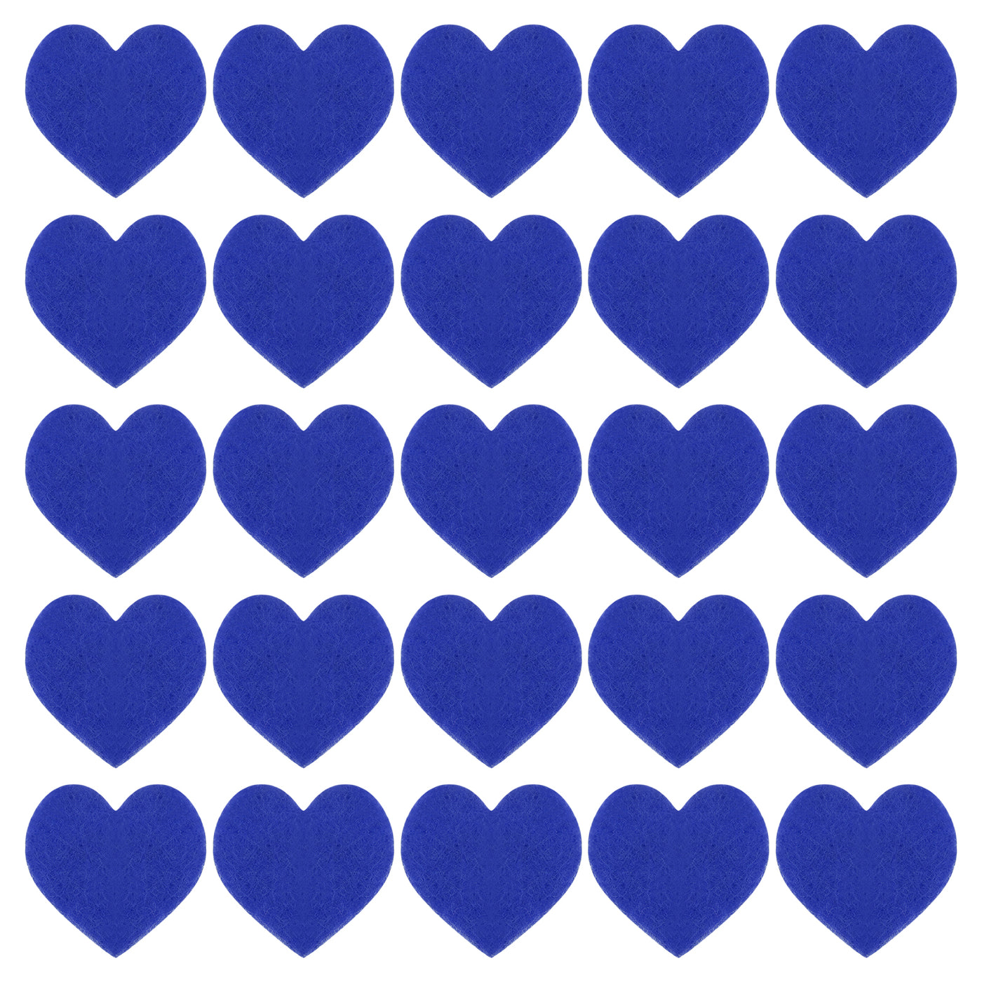 Harfington Felt Heart Shape Heart Valentine's Day Craft 1.6Inch x 1.6Inch Blue 100pcs