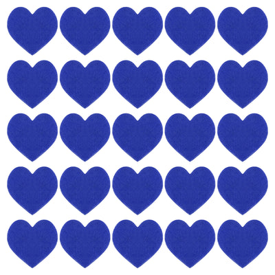 Harfington Felt Heart Shape Heart Valentine's Day Craft 1.6Inch x 1.6Inch Blue 100pcs