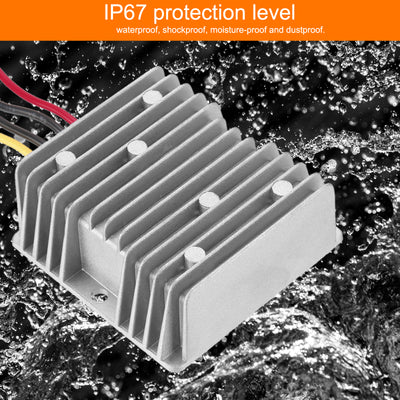 Harfington DC 12V zu DC 19V Spannungswandler 10A 190W Step UP Spannungsregler IP67 Wasserdichter Transformator Stromversorgungsmodul Netzteil für Auto LKW Solaranlage