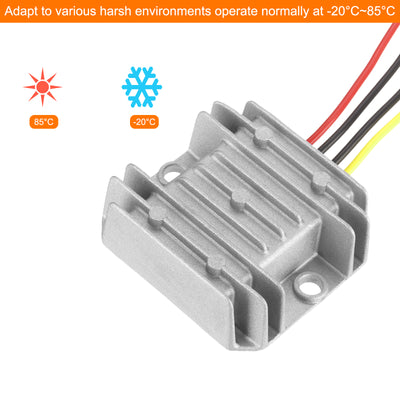 Harfington DC 12V zu DC 19V Spannungswandler 3A 57W Step UP Spannungsregler IP67 Wasserdichter Transformator Stromversorgungsmodul Netzteil für Auto LKW Solaranlage