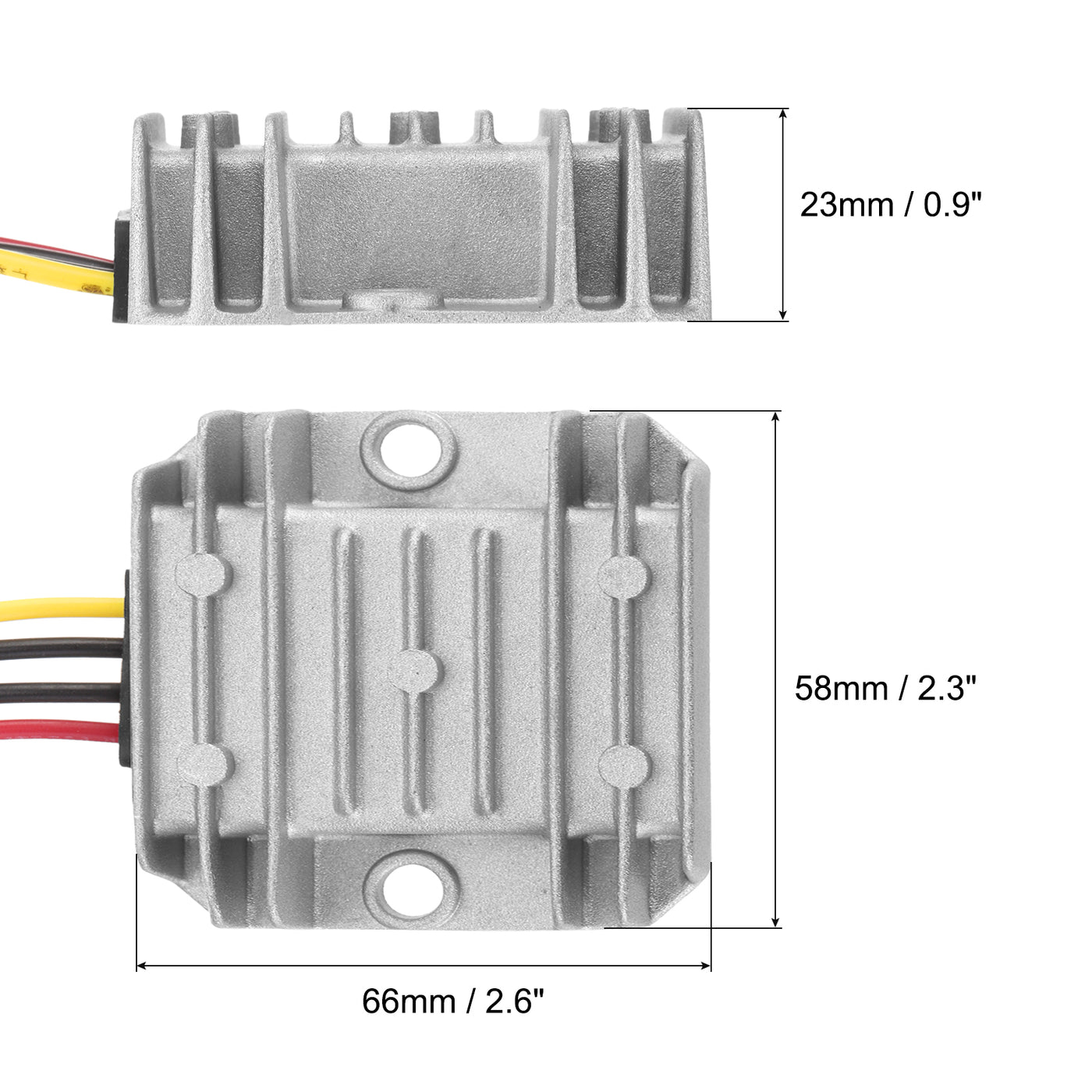 Harfington DC 12V zu DC 24V Spannungswandler 3A 72W Step UP Spannungsregler IP67 Wasserdichter Transformator Netzteil Modul Netzadapter für Auto LKW Solaranlage