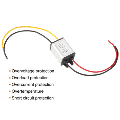 Harfington 2 Stücke DC 12V/24V auf DC 9V Spannungswandler 3A 27W Step-Down-Wandler Spannungsreduzierer IP67 Wasserdichter Transformator Netzteil Modul Netzadapter für Auto LKW Solaranlage