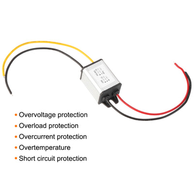 Harfington DC 12V/24V auf DC 6V Spannungswandler 3A 18W Step-Down-Wandler Spannungsreduzierer IP67 Wasserdichter Transformator Stromversorgungsmodul Netzteil für Auto LKW Solaranlage