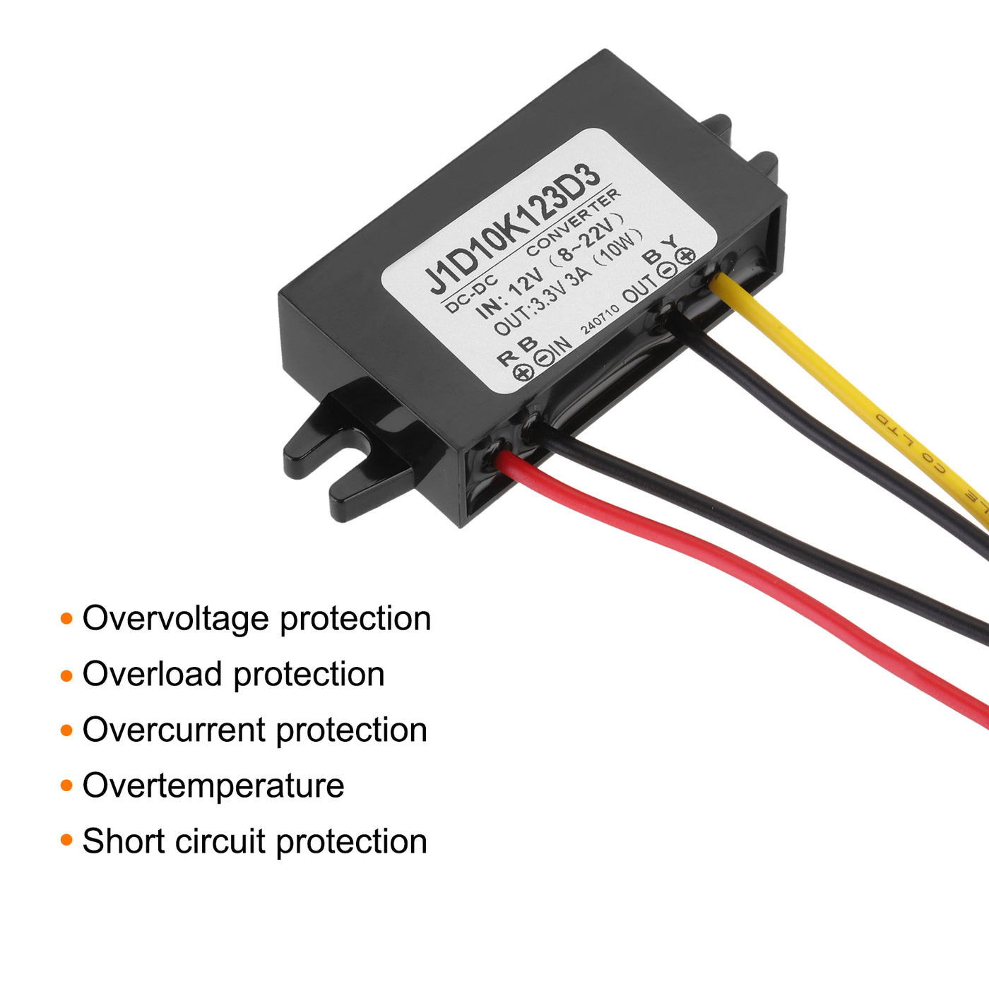 Harfington DC 12V to DC 3.3V Power Converter 3A 10W Voltage Step Down Power Supply