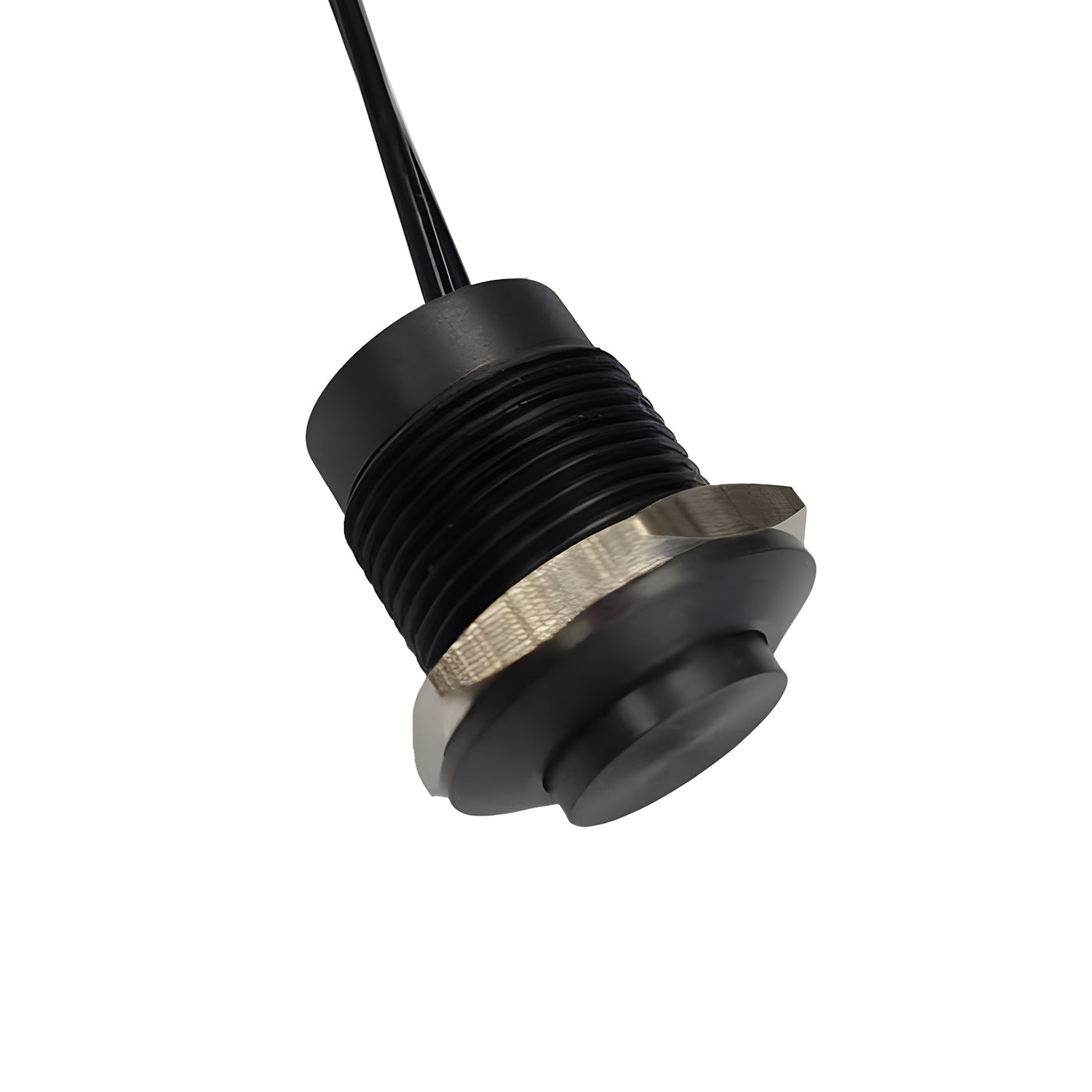 Harfington Black Switch Round Button,Contact Type: SPST, Rated Voltage: 250V, Rated Current: 3A with Wire