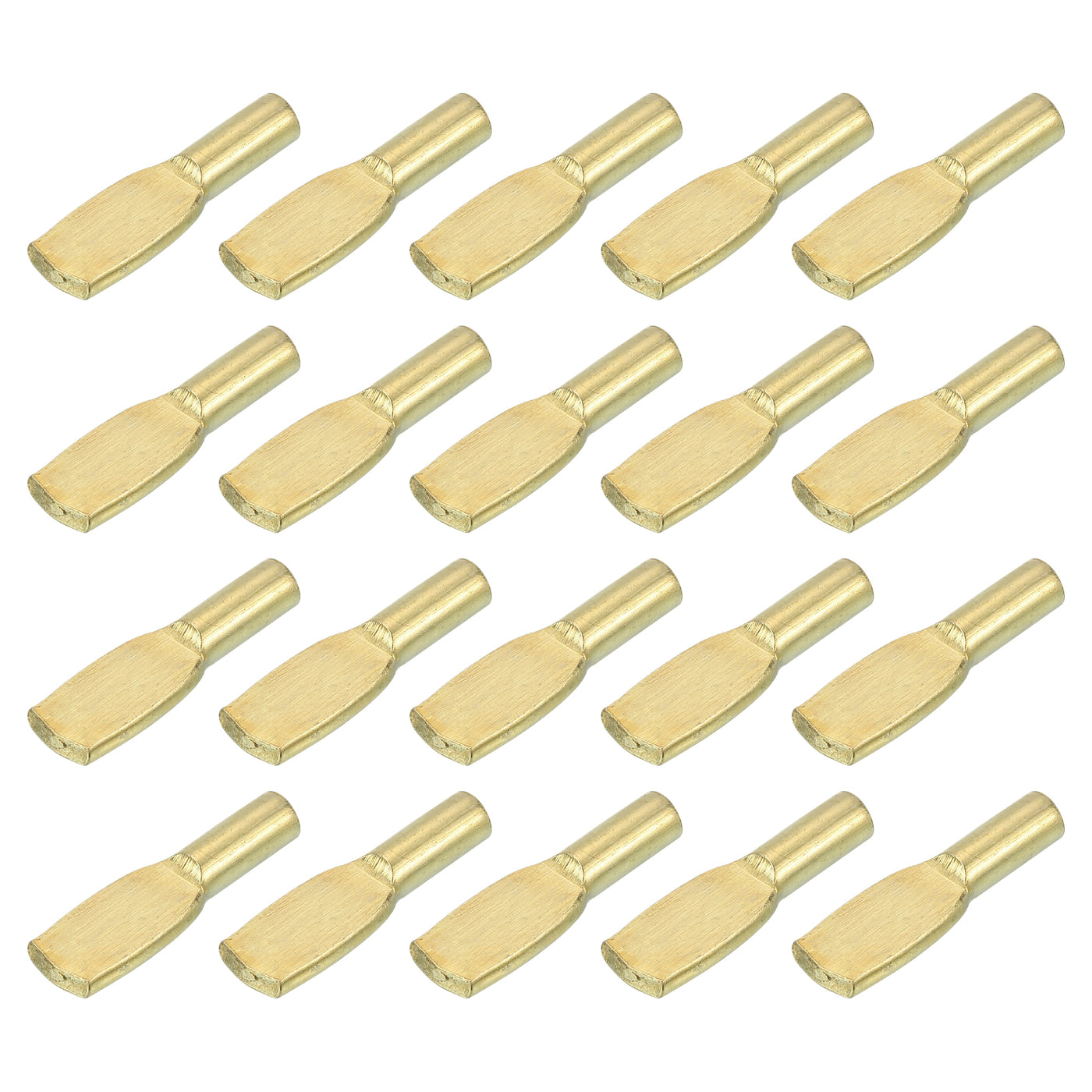 uxcell Uxcell 30Pcs Spoon Shaped Shelf Support Pegs Holder, 6mm Metal Nickel Plated Shelf Pins