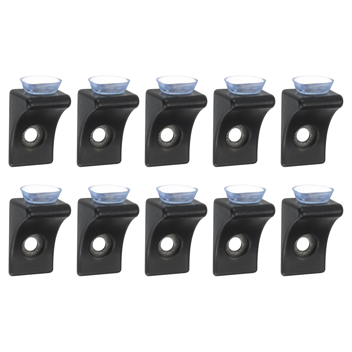 uxcell Uxcell 10Pcs 1/6'' Glass Shelf Bracket Pegs with Suction Cup, 0.55''x0.91'' Shelf Pegs