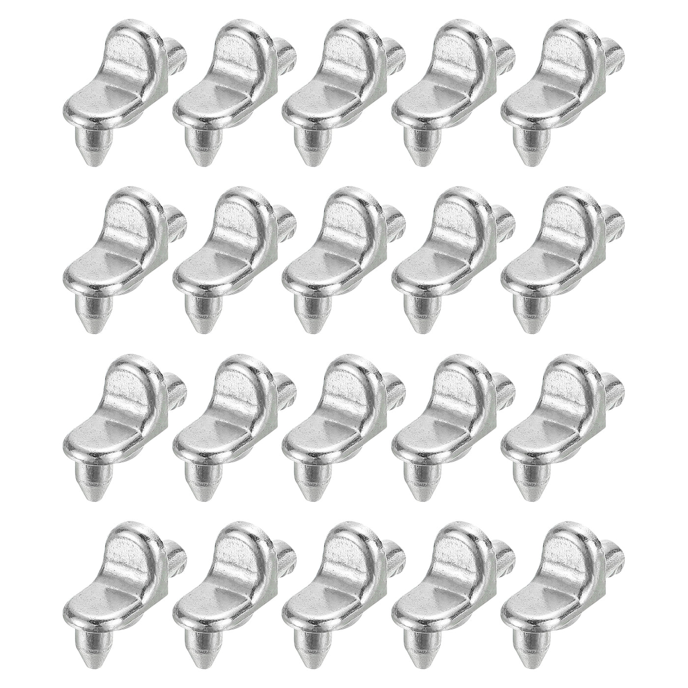 uxcell Uxcell 20Pcs  1/5'' Shelf Pegs, 0.81''x0.35''x0.68'' Metal Cupboard Shelf Support Pegs