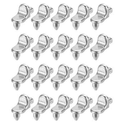 Harfington Uxcell 20Pcs  1/5'' Shelf Pegs, 0.81''x0.35''x0.68'' Metal Cupboard Shelf Support Pegs