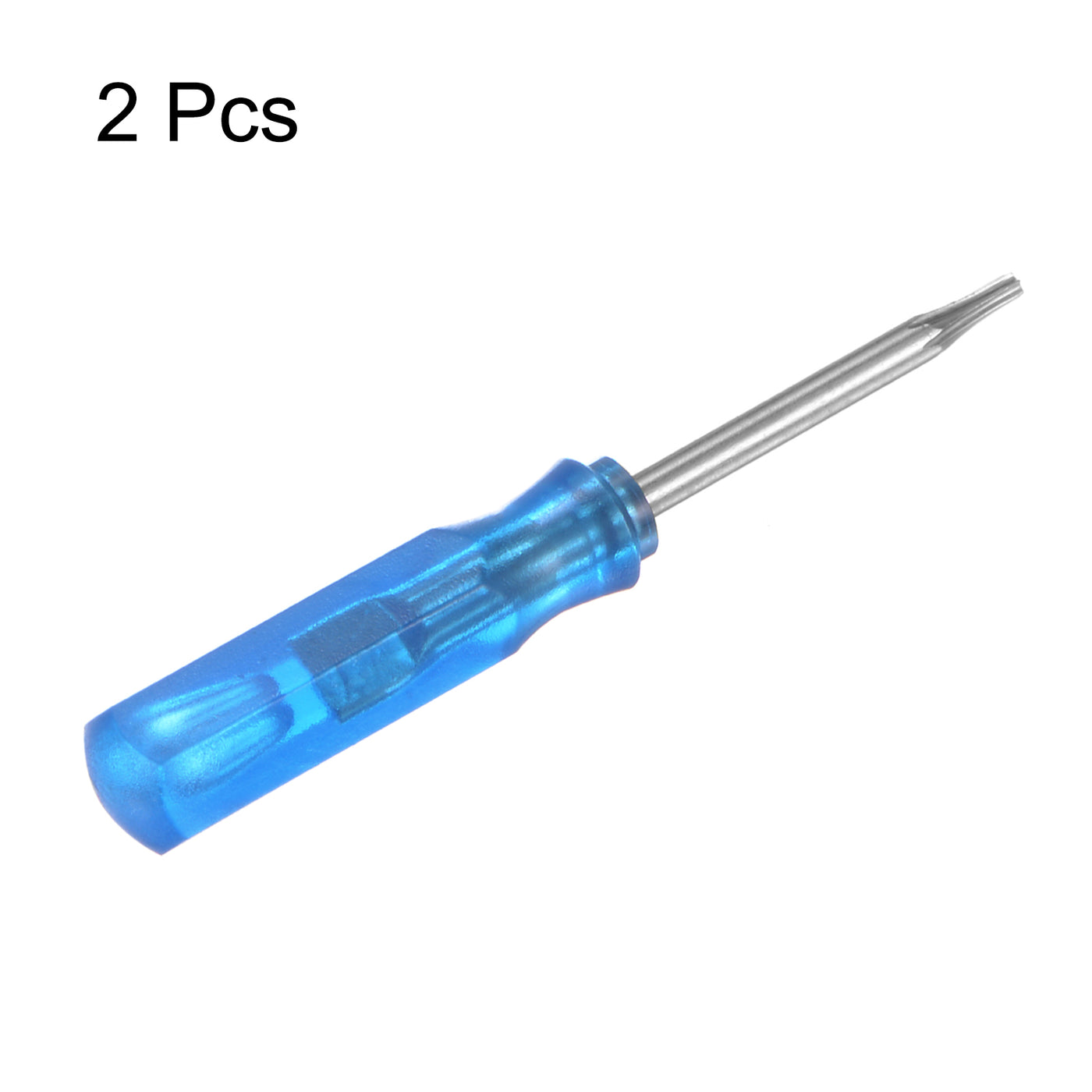 Harfington 2Pcs Mini Torx Screwdriver T5 Magnetic Star Head 45mm Length, Blue