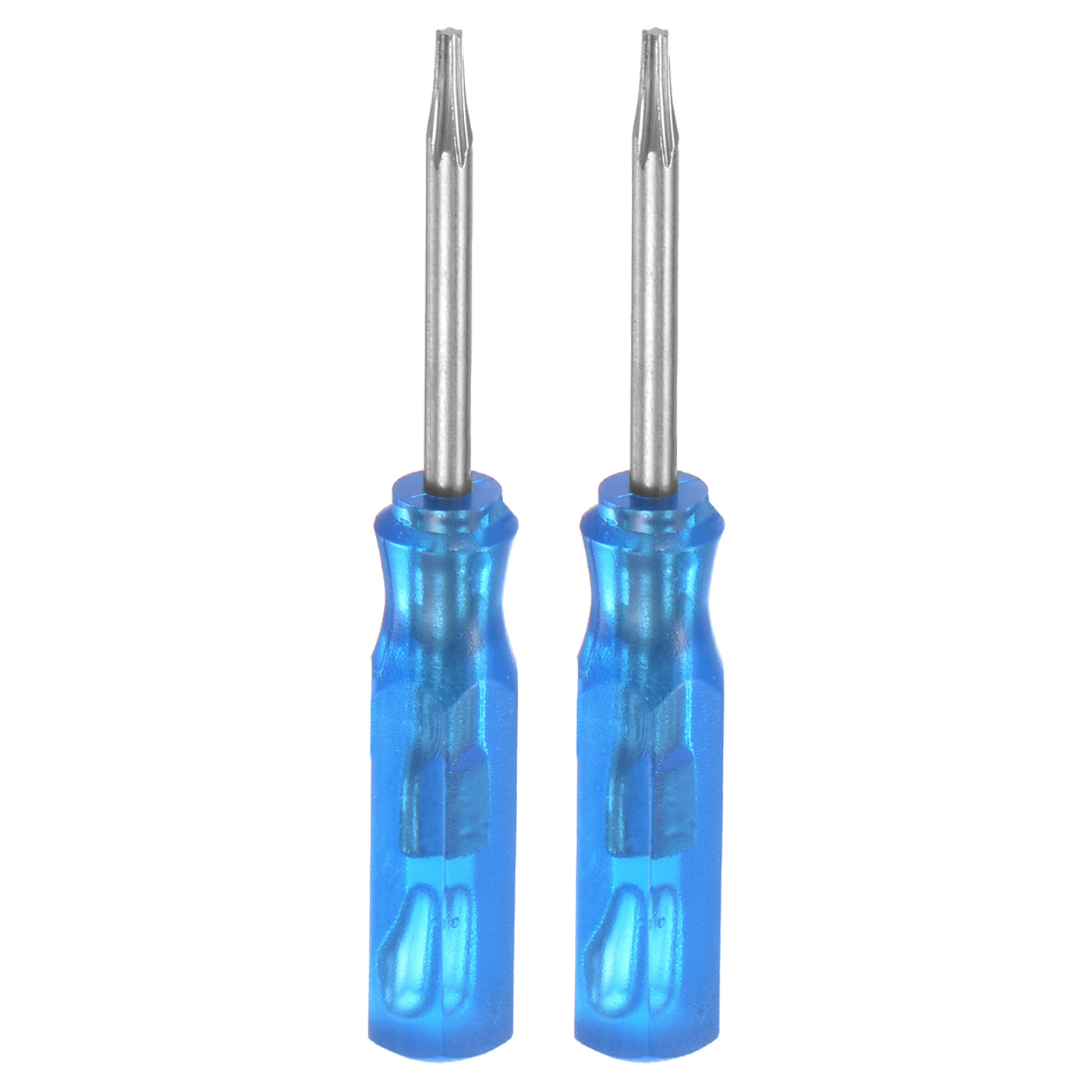 Harfington 2Pcs Mini Torx Screwdriver T5 Magnetic Star Head 45mm Length, Blue