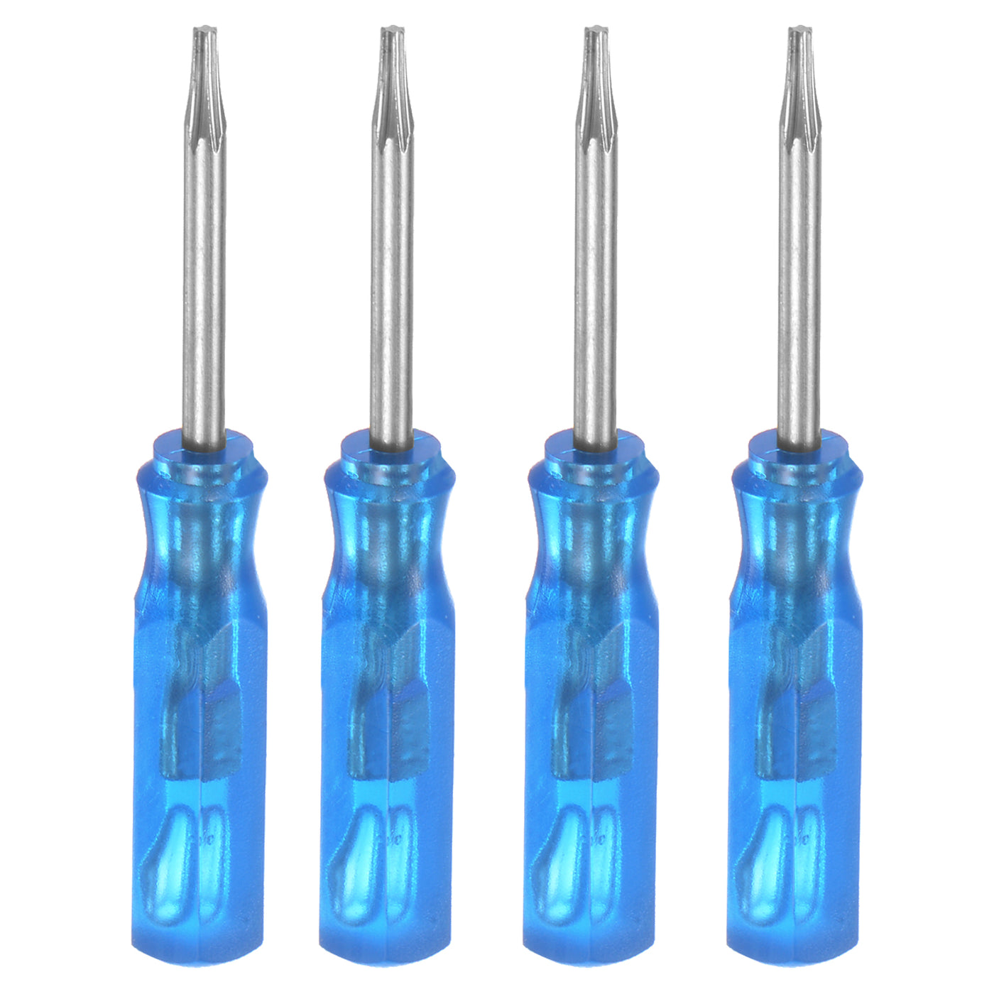 Harfington 4Pcs Mini Torx Screwdriver T5 Magnetic Star Head 45mm Length, Blue