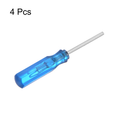 Harfington 4Pcs Hex Screwdriver H1.5 Magnetic Carbon Steel Hexagonal Head Screw Driver,Blue