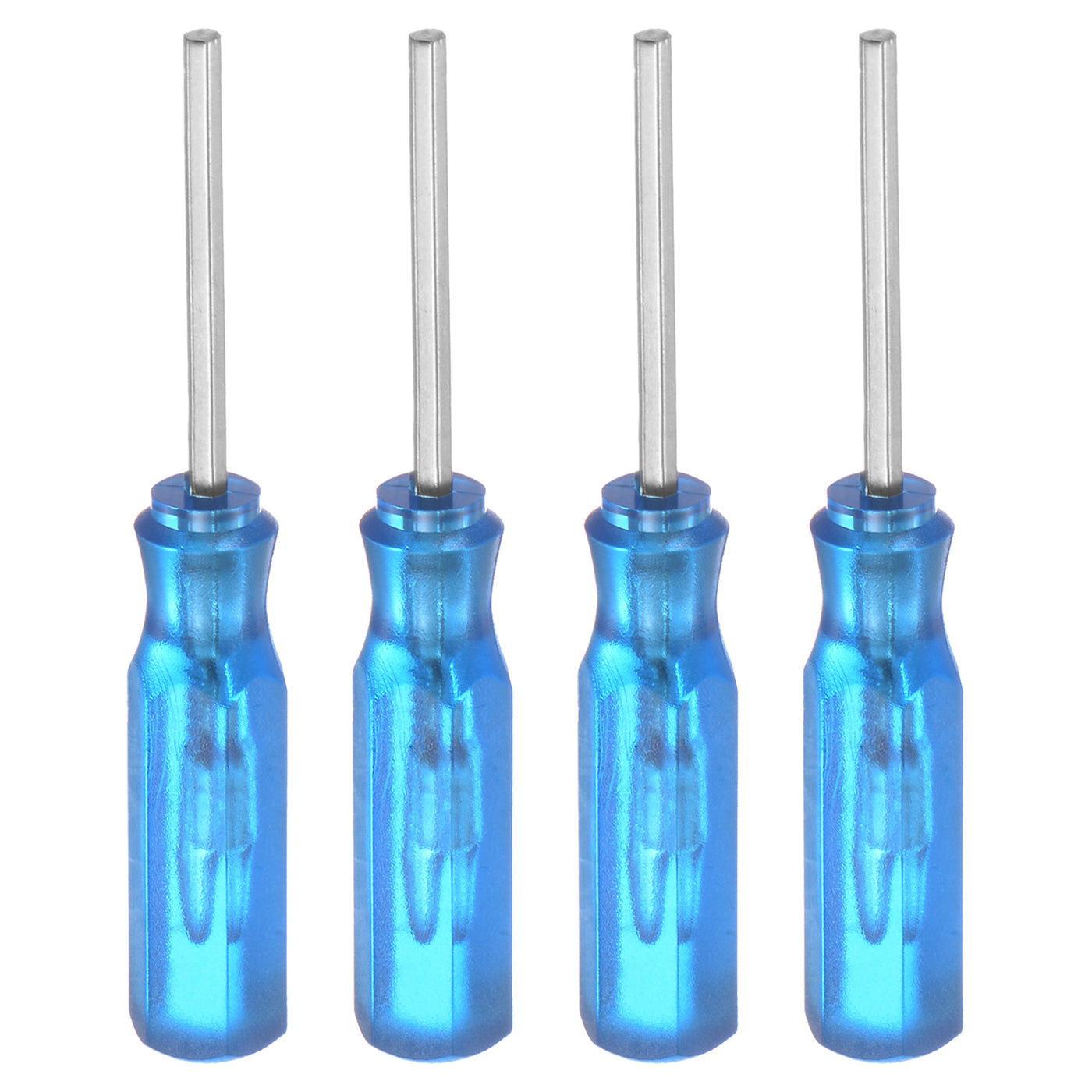 Harfington 4Pcs Hex Screwdriver H1.5 Magnetic Carbon Steel Hexagonal Head Screw Driver,Blue