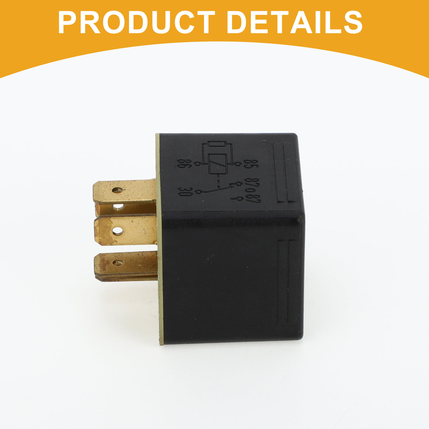 Partuto Multi-Purpose Automotive Relay - Car Changeover Mini Relay - 24V 20/10A 5 Pin for MAN Vehicles Plastic Black - 1 Pc