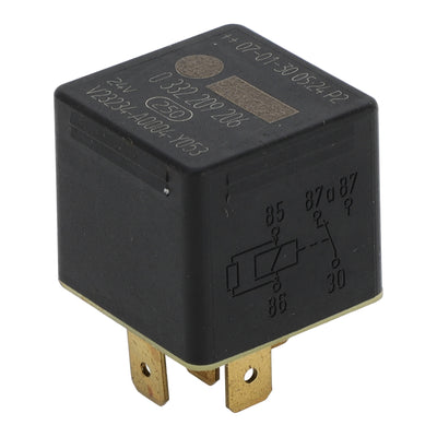 Harfington Multi-Purpose Automotive Relay - Car Changeover Mini Relay - 24V 20/10A 5 Pin for MAN Vehicles Plastic Black - 1 Pc