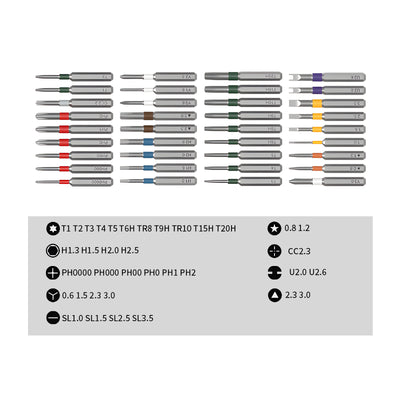 Harfington S2 Alloy Steel Phosphate Coated Magnetic Manual Screwdriver Sets