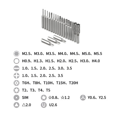 Harfington 32-in-1 Multifunctional Screwdriver Set(Black)