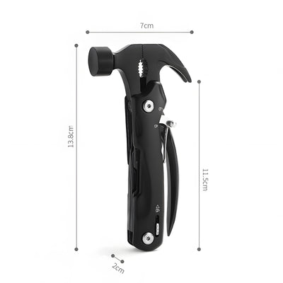 Harfington Multifunctional Claw Hammer Multifunctional for Nail Removal Life-saving Pliers Outdoor Camping