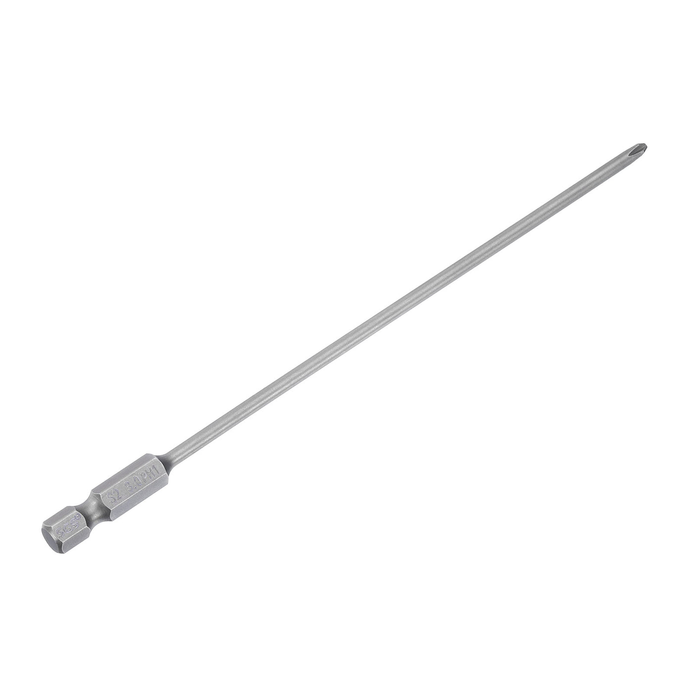 Harfington Magnetic Phillips Screwdriver Bit PH1 1/4" Hex Shank 150mm Long 3mm Rod