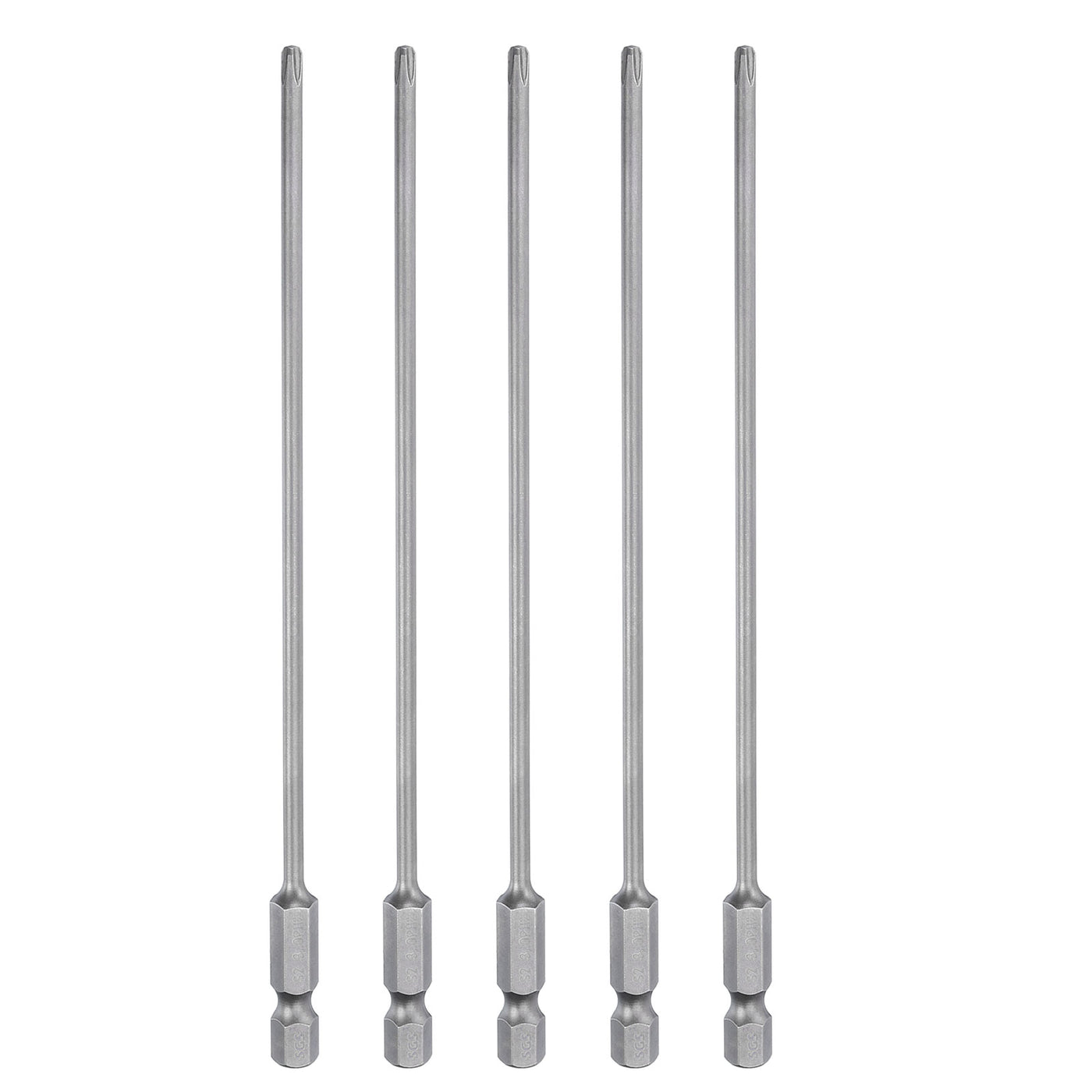 Harfington 5pcs Magnetic Phillips Screwdriver Bit PH2 1/4" Hex Shank 150mm Long 3mm Rod