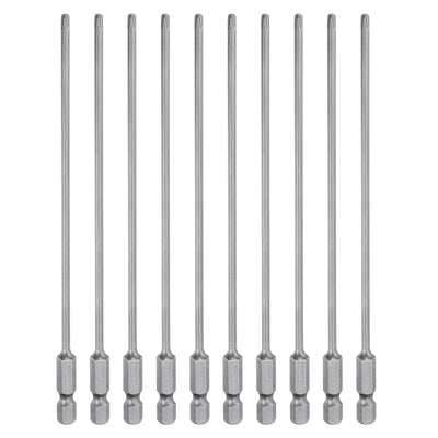 Harfington 10pcs Magnetic Phillips Screwdriver Bit PH2 1/4" Hex Shank 150mm Long 3mm Rod