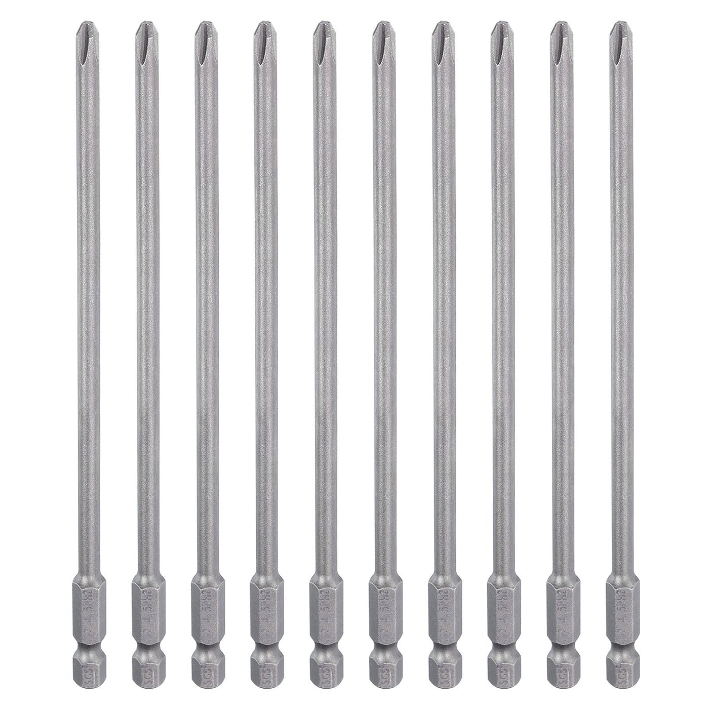 Harfington 10pcs Magnetic Phillips Screwdriver Bit PH2 1/4" Hex Shank 150mm Long 4.5mm Rod