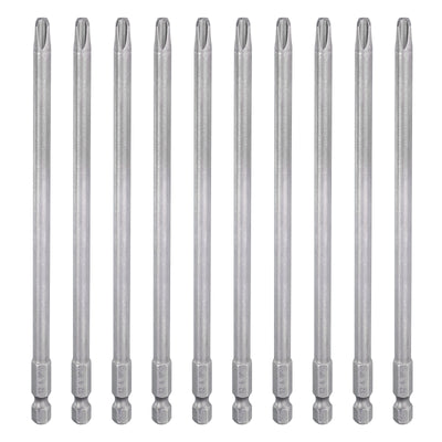 Harfington 10pcs Magnetic Phillips Screwdriver Bit PH3 1/4" Hex Shank 150mm Long 6mm Rod