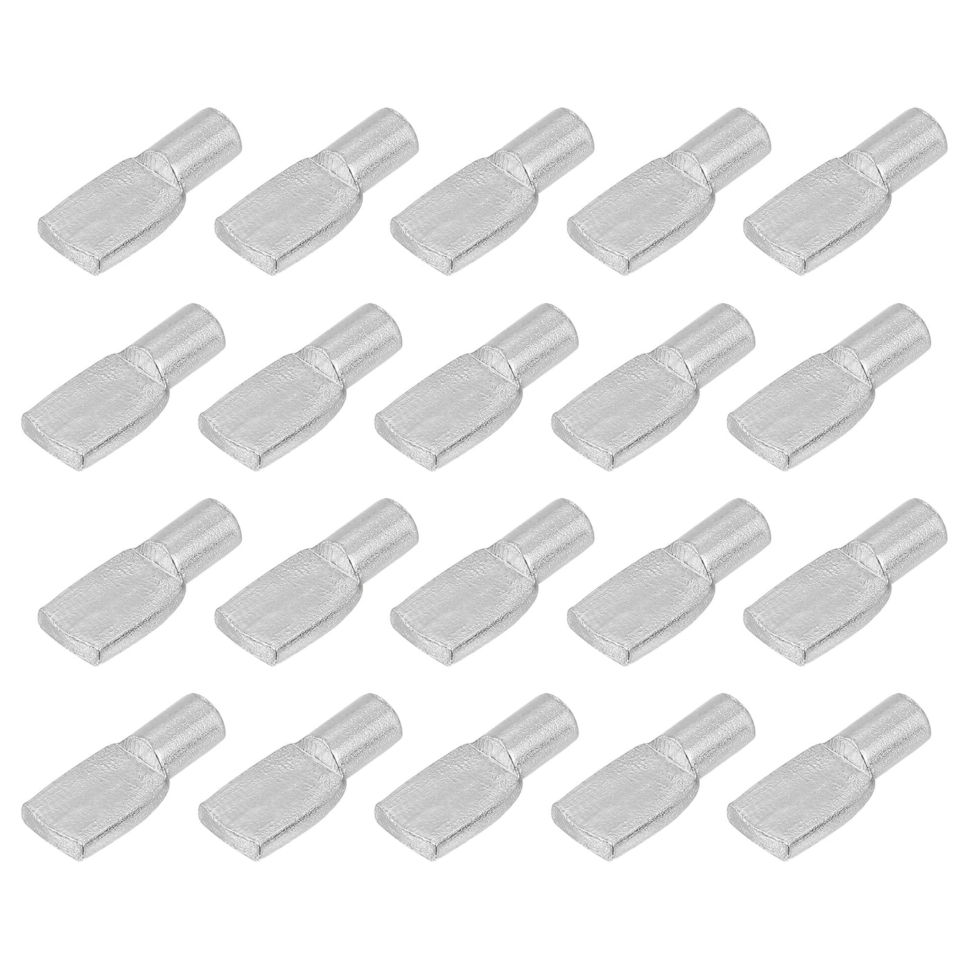 uxcell Uxcell 120Pcs Spoon Shaped Shelf Support Pegs Holder, 5mm Metal Nickel Plated Shelf Pin