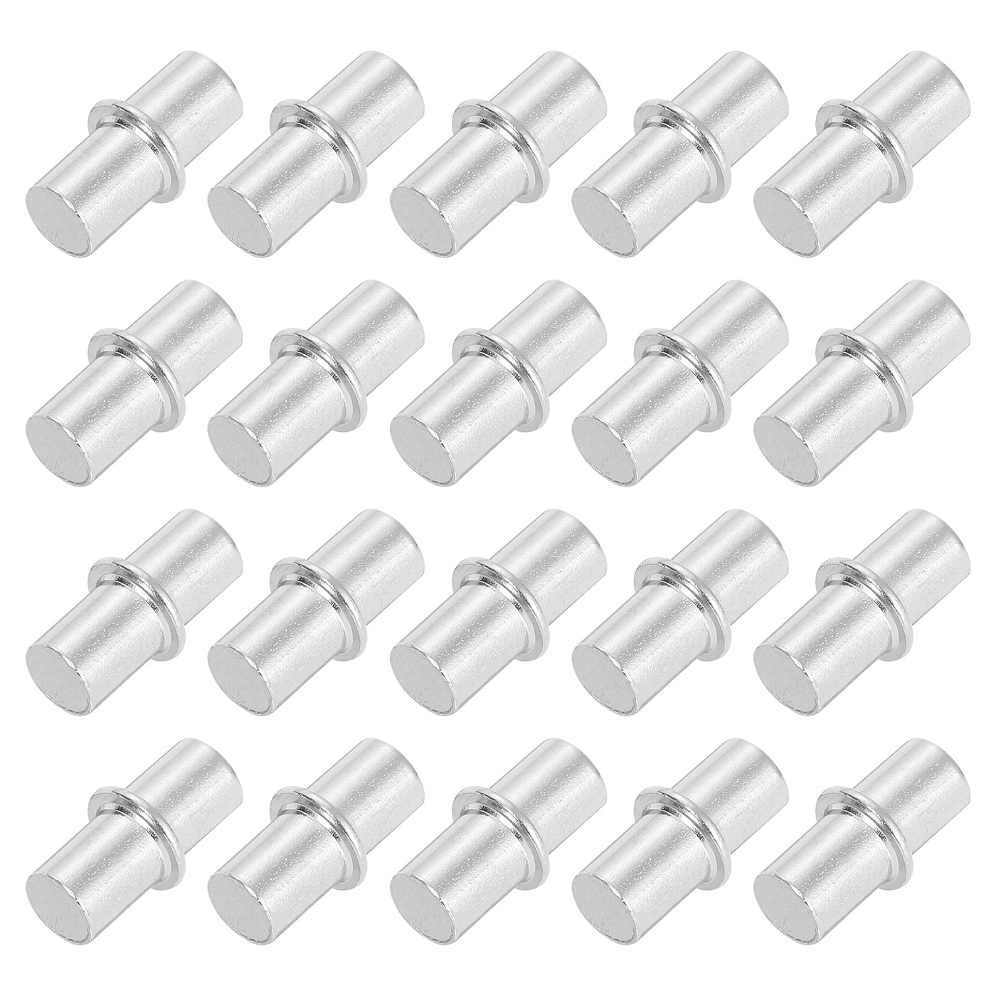 uxcell Uxcell 120 Pcs Shelf Bracket Peg 6x15.5mm Nickel Plated Holder Support Pin for Cupboard