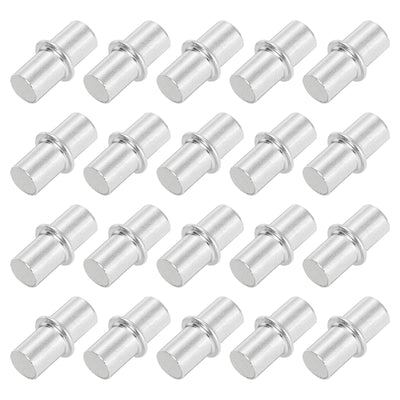 Harfington Uxcell 120 Pcs Shelf Bracket Peg 6x15.5mm Nickel Plated Holder Support Pin for Cupboard