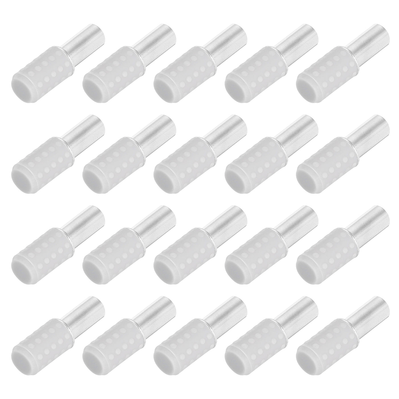 uxcell Uxcell 25 Pcs Shelf Bracket Peg Metal 6mm Dia 12.5mm Installation Depth Holder