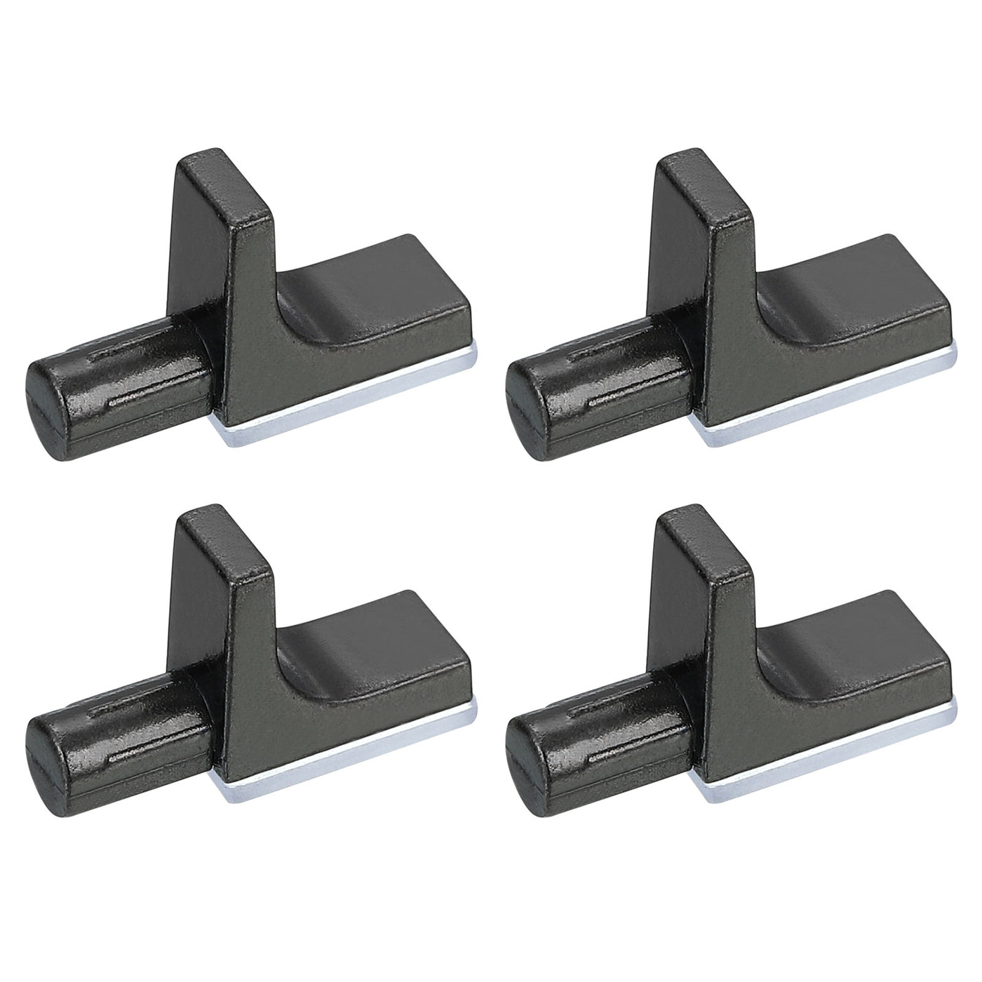 uxcell Uxcell 4 Pcs Shelf Support Pegs, 7.5mm Pin Length Zinc Alloy Shelf Peg A, Black