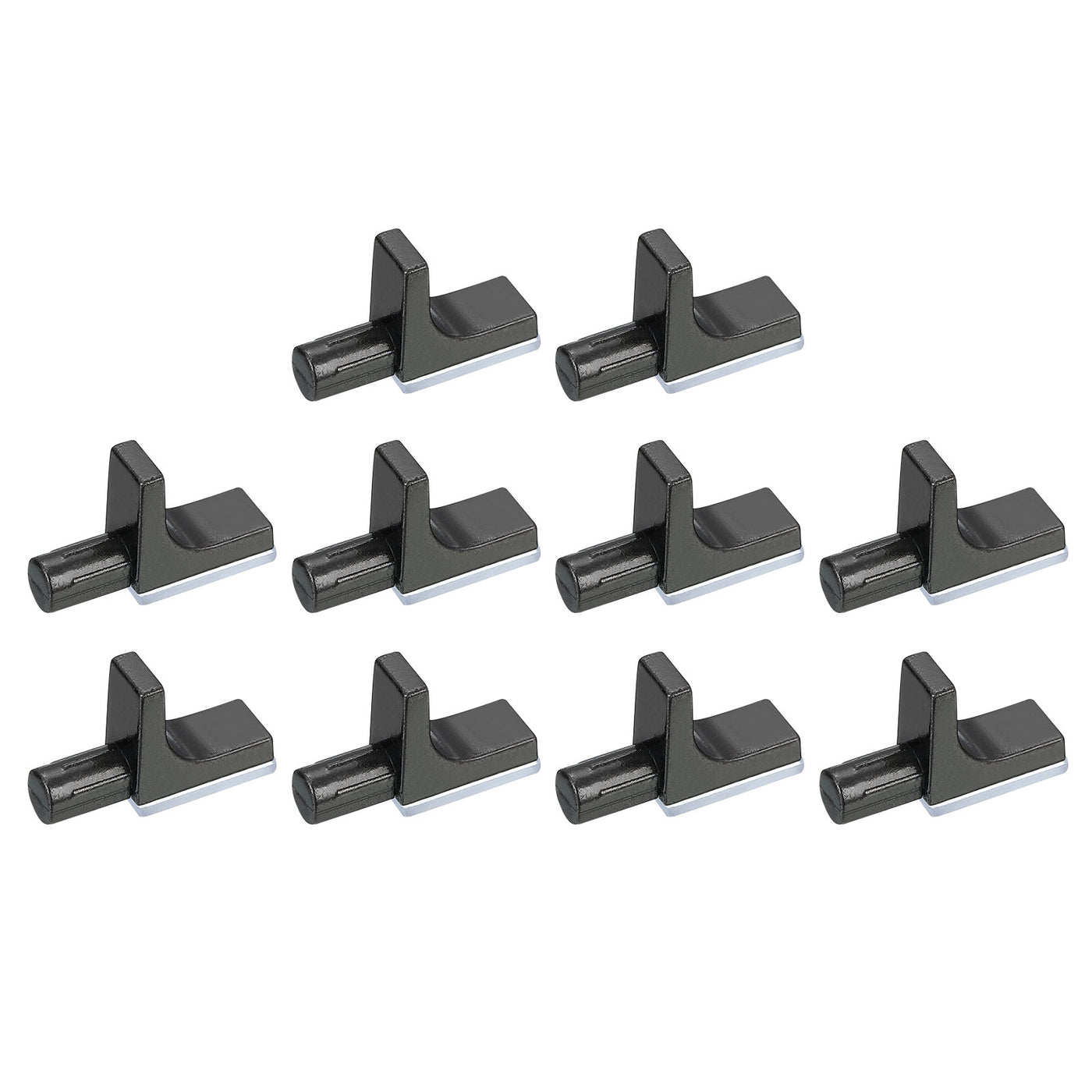 uxcell Uxcell 10 Pcs Shelf Support Pegs, 7.5mm Pin Length Zinc Alloy Shelf Peg A, Black